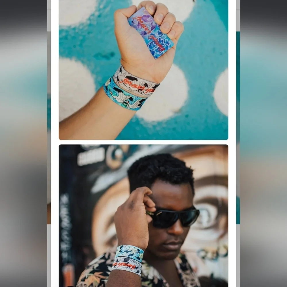 🖤 ZOX “Forever Young” Wristband — Retired • Complete Set Size Medium